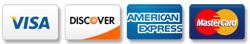 Visa Discover American Express and Master Card Accepted in 94043